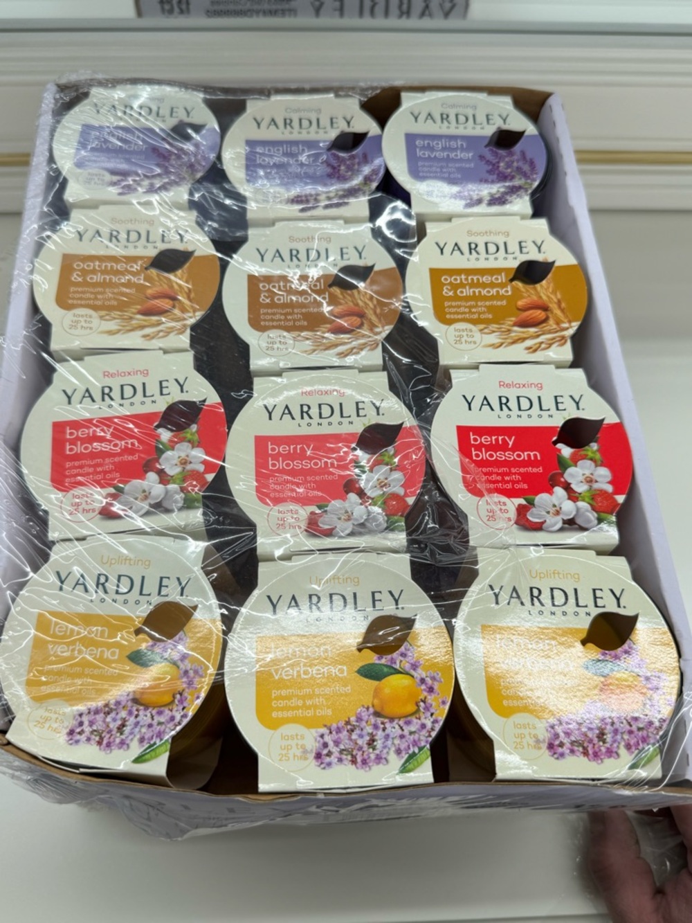 YARDLEY LONDON ASSORTED CANDLES lot of 12